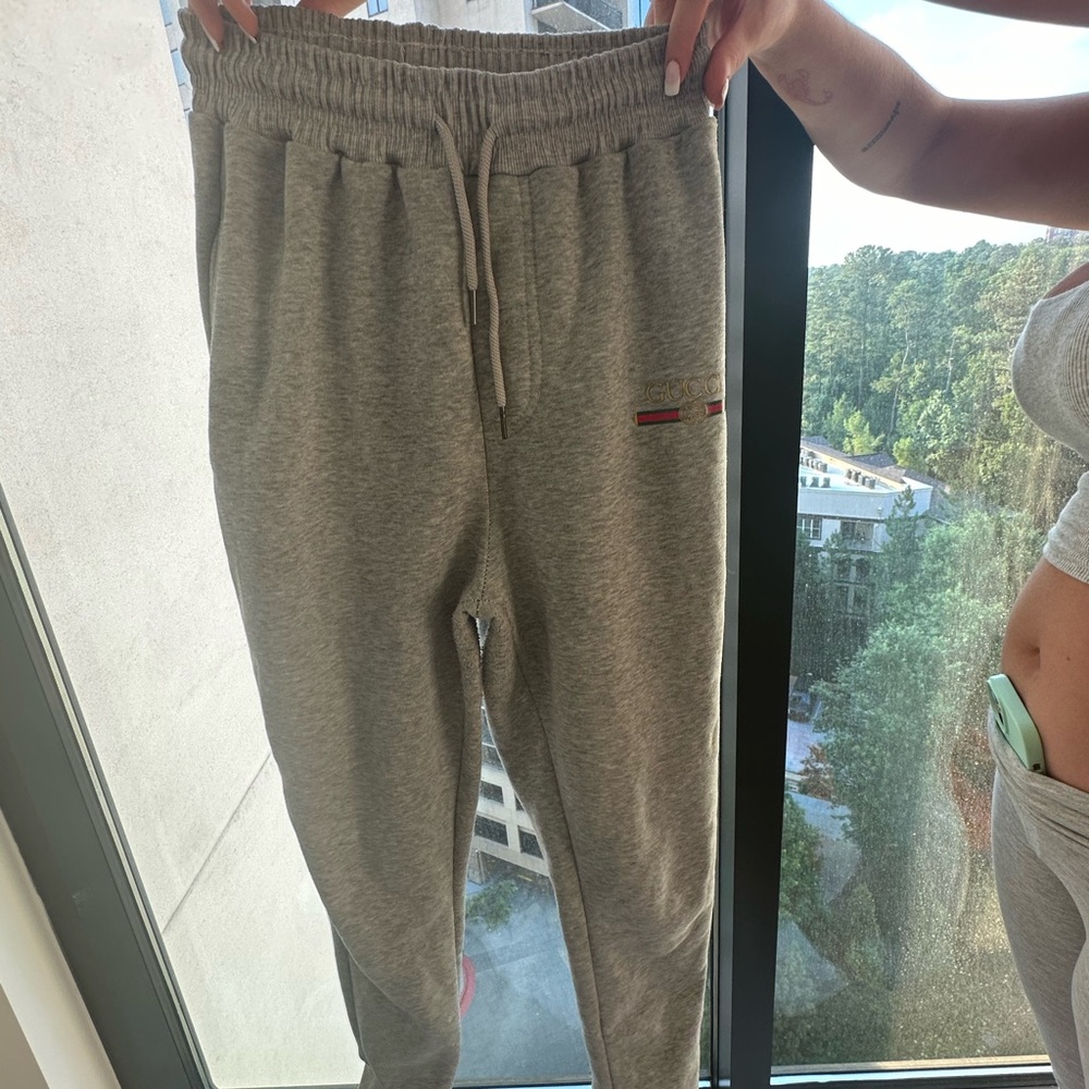 Grey sweatpants